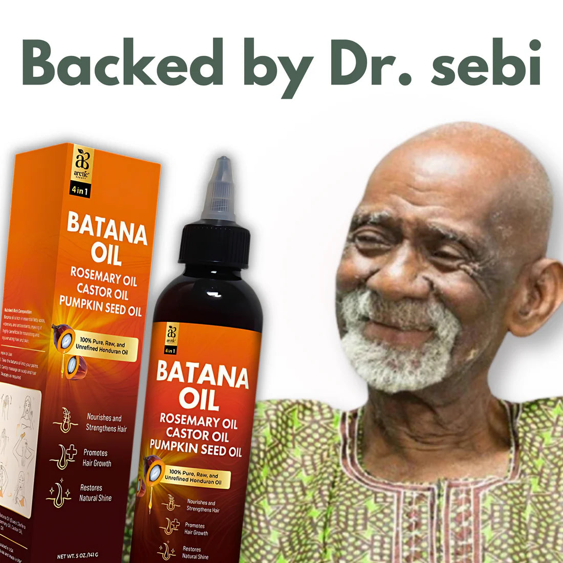 4-in-1 Batana oil hair care blend