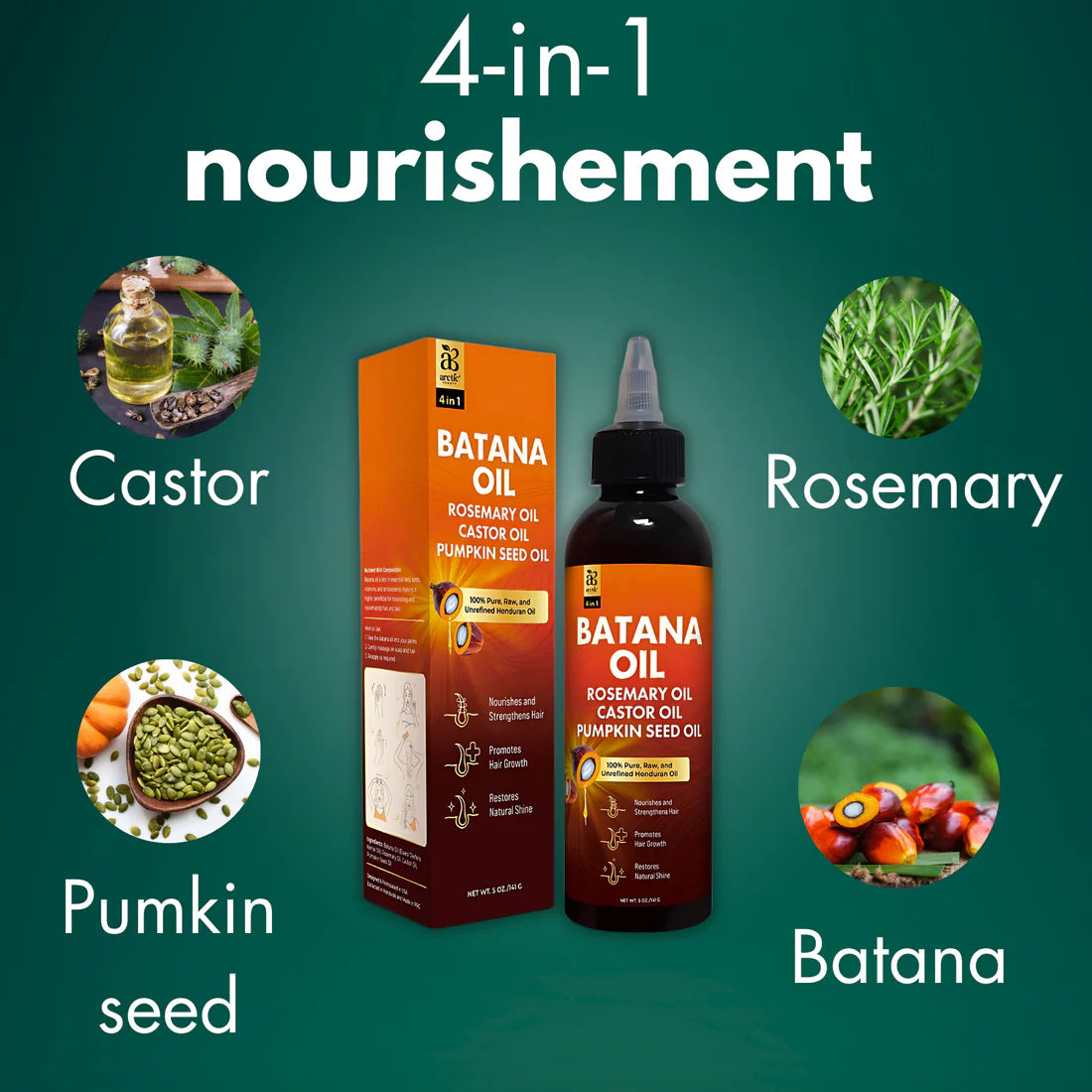 4-in-1 Batana oil hair care blend