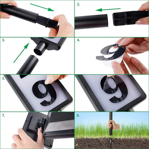 Eronon Solar Powered Address Sign